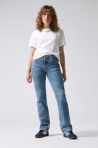 Weekday + Pin Mid Straight Jeans
