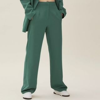 Nasty Gal + High Waisted Tailored Wide Leg Trousers