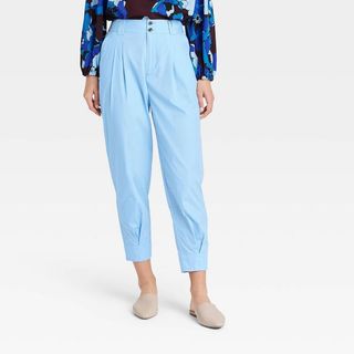 Who What Wear x Target + Cropped Mid-Rise Ankle Length Trousers