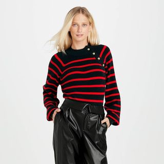 Target + Striped Crewneck Pullover Sweater
