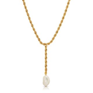 Leeada Jewelry + Bryn Pearl Lariat Necklace