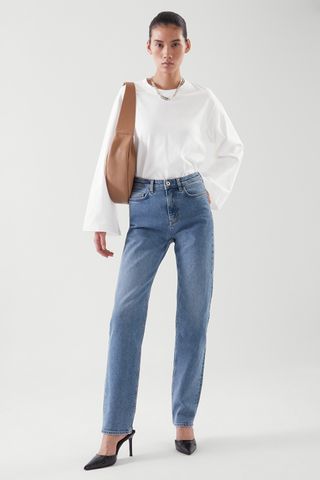 COS + Straight Mid-Rise Jeans