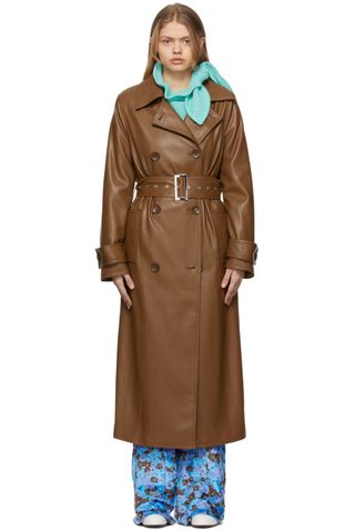 Stand Studio + Brown Malou Trench Coat