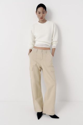 Zara + Straight Cargo Trousers