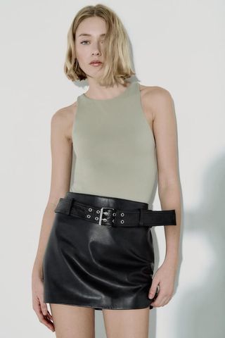 Zara + Halter Neck Bodysuit