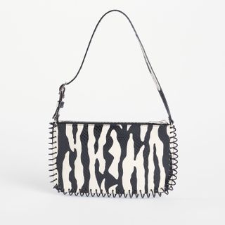 Coperni + Spiral Zebra-Print Leather Bag