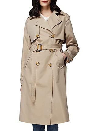 Orolay + Trench Coat Lapel Jacket With Belt