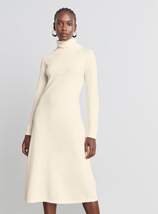 Who What Wear Collection + Liv Cowl-Neck Midi Dress