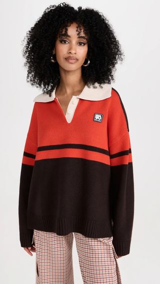 Wales Bonner + Calm Polo Sweater