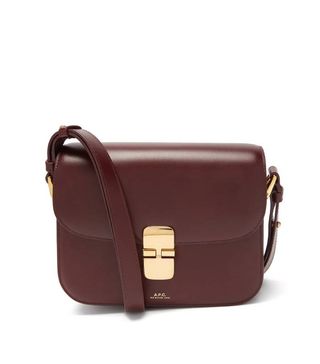 A.P.C. + Grace Small Smooth-Leather Cross-Body Bag