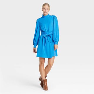 Who What Wear x Target + Long Sleeve A-Line Dress