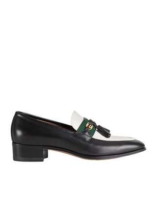 Gucci + Loafer With Web and Interlocking G
