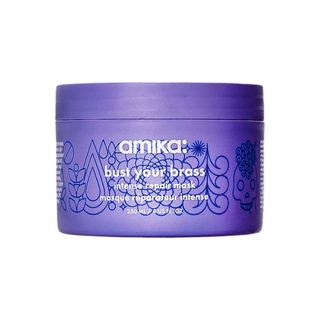 amika + Bust Your Brass Cool Blonde Purple Intense Repair Hair Mask