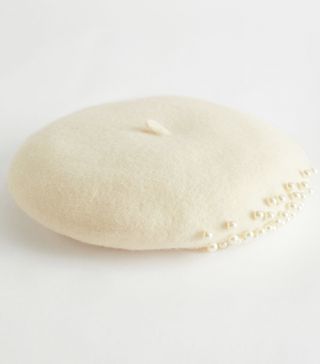 & Other Stories + Pearl Embellished Wool Beret