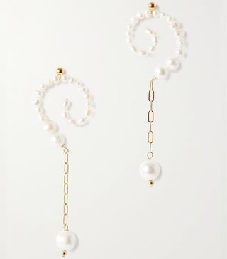 Éliou + Anafi Gold Pearl Earrings