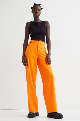 H&M + Cut-Out Detail Trousers