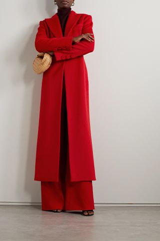 Sergio Hudson + Brushed Wool and Cashmere-Blend Coat