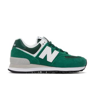 New Balance + Green 574 Sneakers