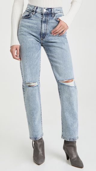 Le Jean + Relaxed Straight Jeans