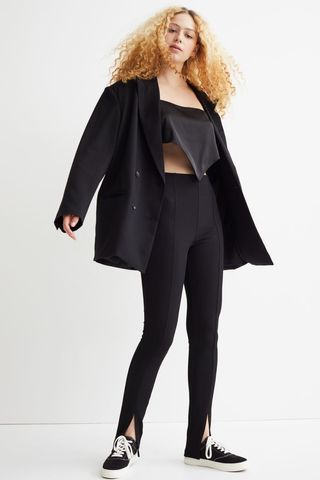 H&M + Slit-Detail Leggings