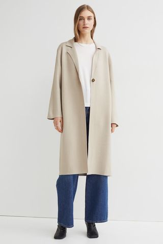H&M + One-Button Coat