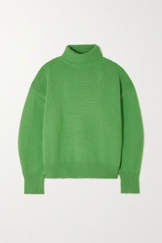 Frankie Shop + Joya Merino Wool-Blend Turtleneck Sweater