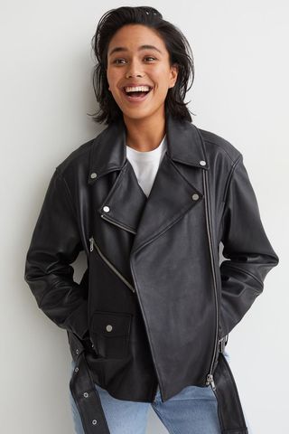 H&M + Oversized Biker Jacket