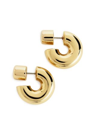 Arket + Gold-Plated Hoop Earrings