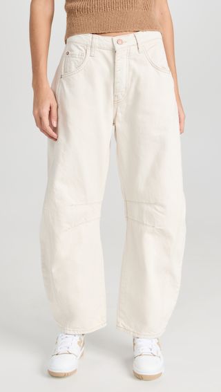 Free People + Lucky You Mid Rise Barrel Trousers