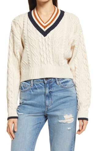 Topshop + Cable Sweater