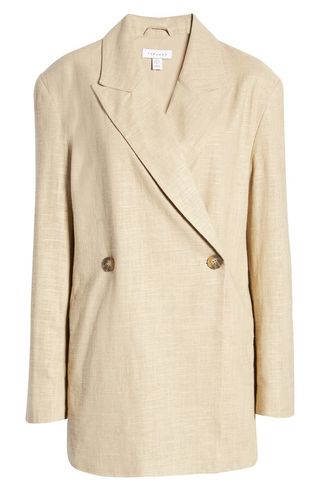 Topshop + Weekend Linen Blend Blazer