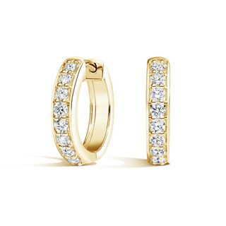 Brilliant Earth + 18K Yellow Gold Luxe Diamond Huggie Earrings