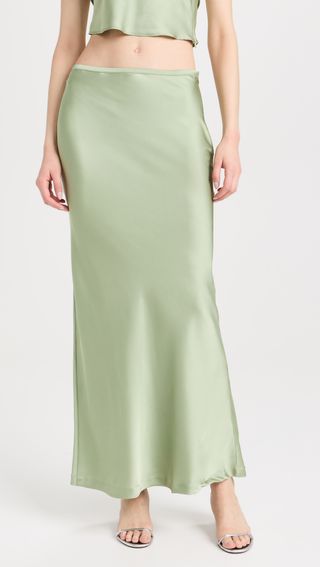 Lioness + Hudson Satin Maxi Skirt