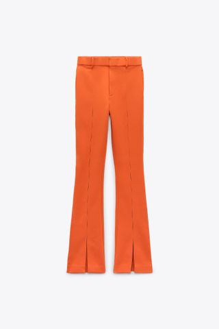 Zara + Flared Trousers With Vents