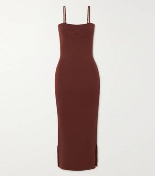 Nanushka + Nyoka Stretch-Knit Midi Dress