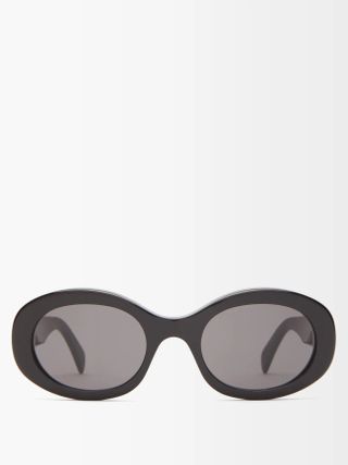 Celine + Oval acetate sunglasses