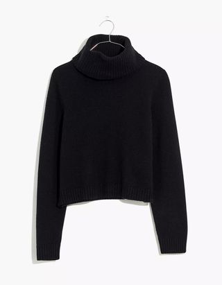 Madewell + (Re)sourced Cashmere Crop Turtleneck
