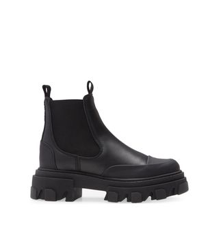 Ganni + Calf Leather Low Chelsea Boot