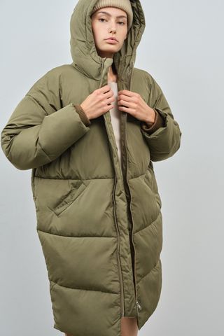 Embassy of Bricks and Logs + Elphin Down Coat in Olive