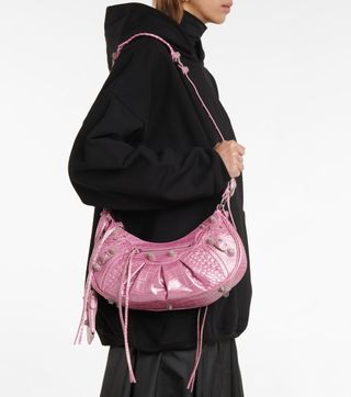 Balenciaga + Le Cagole Small Leather Shoulder Bag