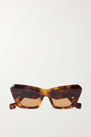 Loewe + Cat-Eye Tortoiseshell Acetate Sunglasses