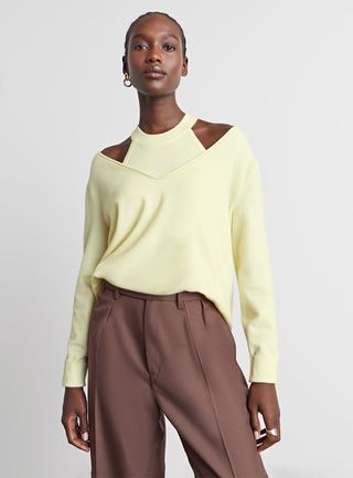 Who What Wear Collection + Merideth Deep-V-Neck Sweater