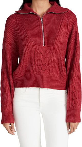 Line & Dot + Bailey Cable Half Knit Sweater
