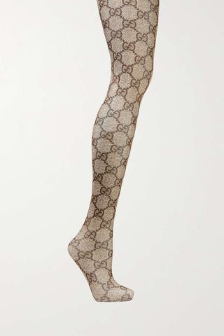 Gucci + Jacquard-Knit Tights