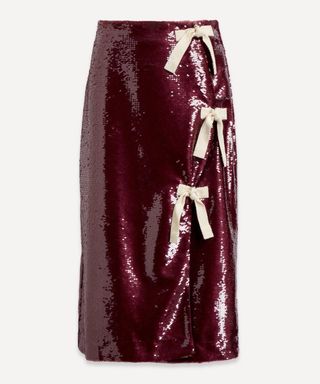 Ganni + Sequins Midi-Skirt