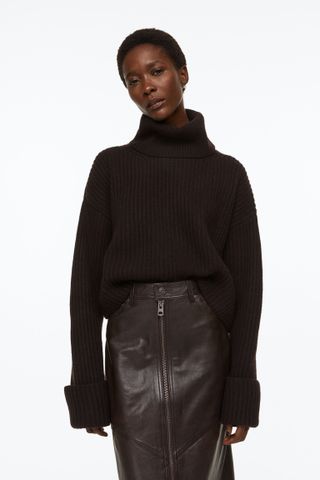 H&M + Leather Pencil Skirt