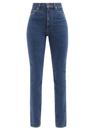 Khaite + Daria High-Rise Slim-Leg Jeans