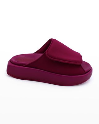 Gia Borghini + Gia 1 Fold-Over Flatform Slide Sandals