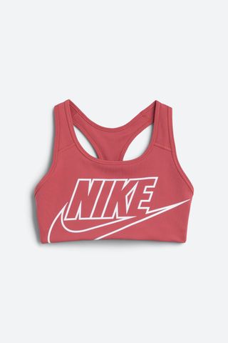 Nike + Logo Dri Fit Swoosh Sports Bra