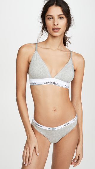 Calvin Klein Underwear + Modern Cotton Lightly Lined Triangle Bralette